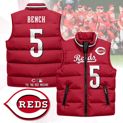 Cincinnati Reds Unisex Puffer Vest