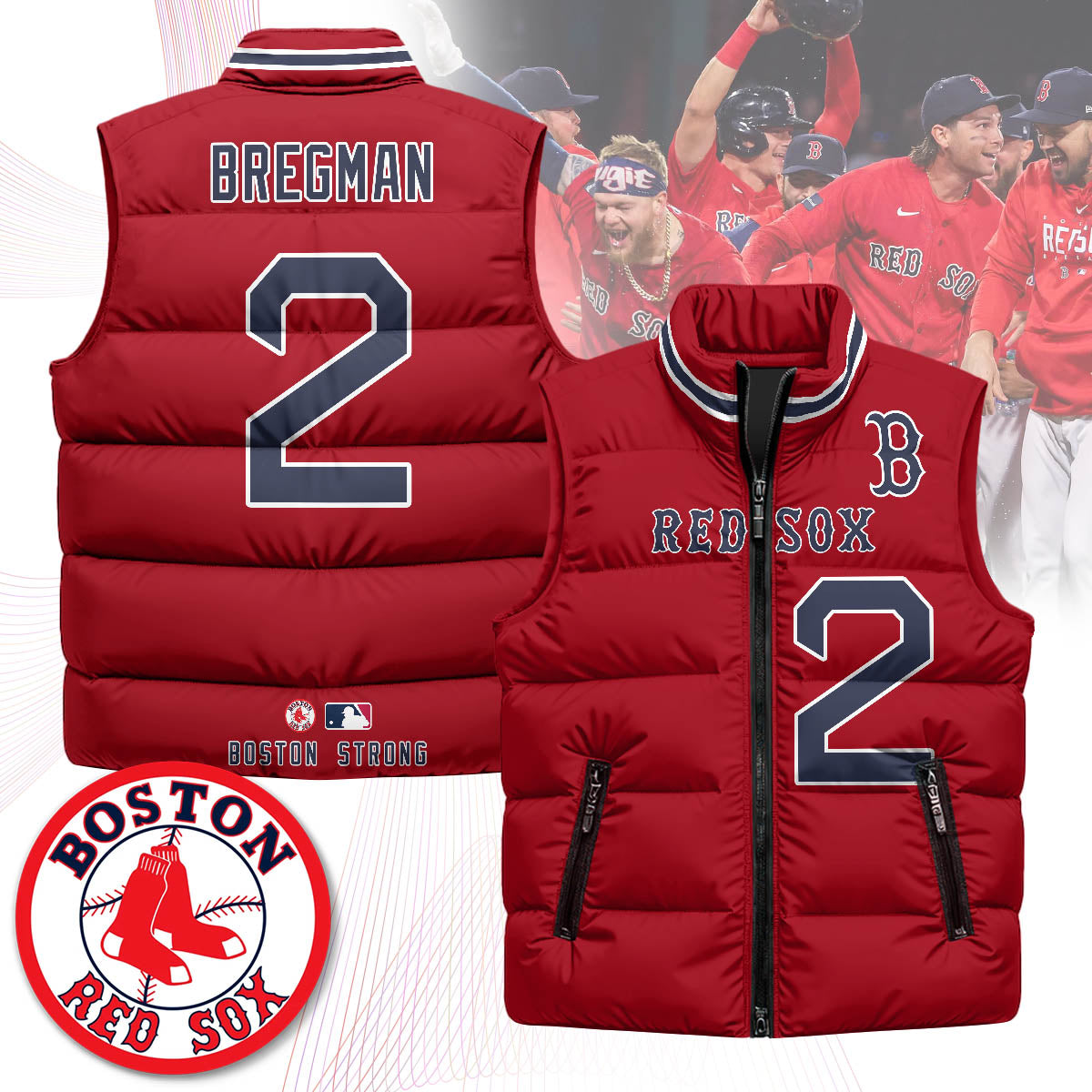 Boston Red Sox Unisex Puffer Vest