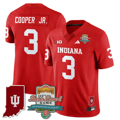 Indiana Hoosiers Vapor Limited Football Jersey - Rose Bowl 112th - All Stitched