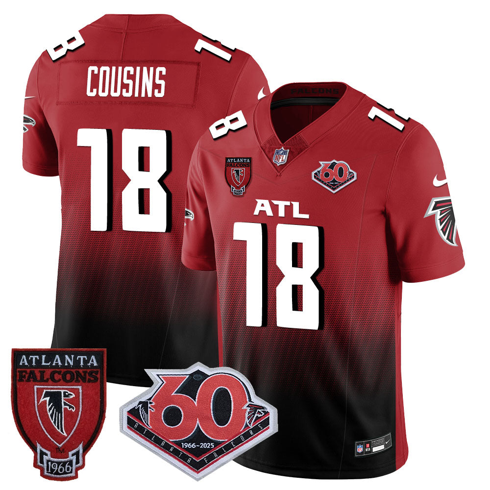 Atlanta Falcons 60th Season Vapor Limited Jersey - All Stitched