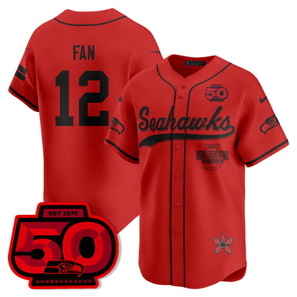 SEA Stranger Things Vapor Limited Baseball Jersey - All Stitched