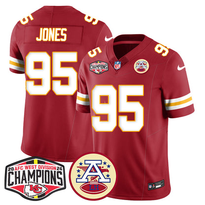 Chiefs 2024 AFC West Champions Jersey - All Stitched