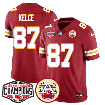 Chiefs 2024 AFC West Champions Jersey - All Stitched