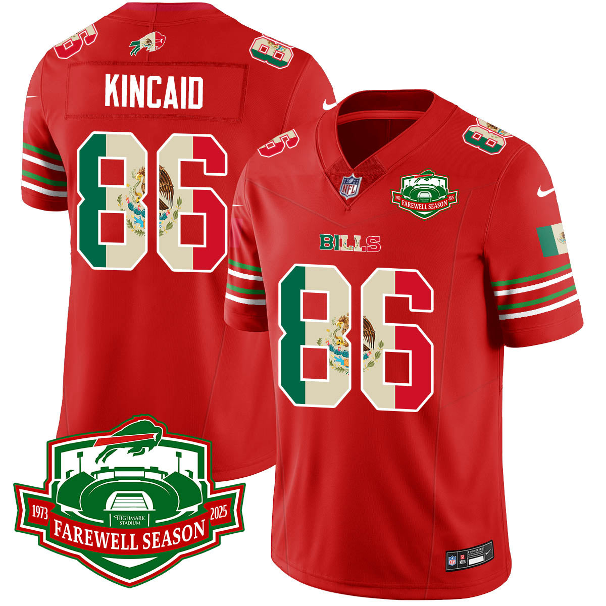 BUF Mexico Vapor Limited Jersey - All Stitched