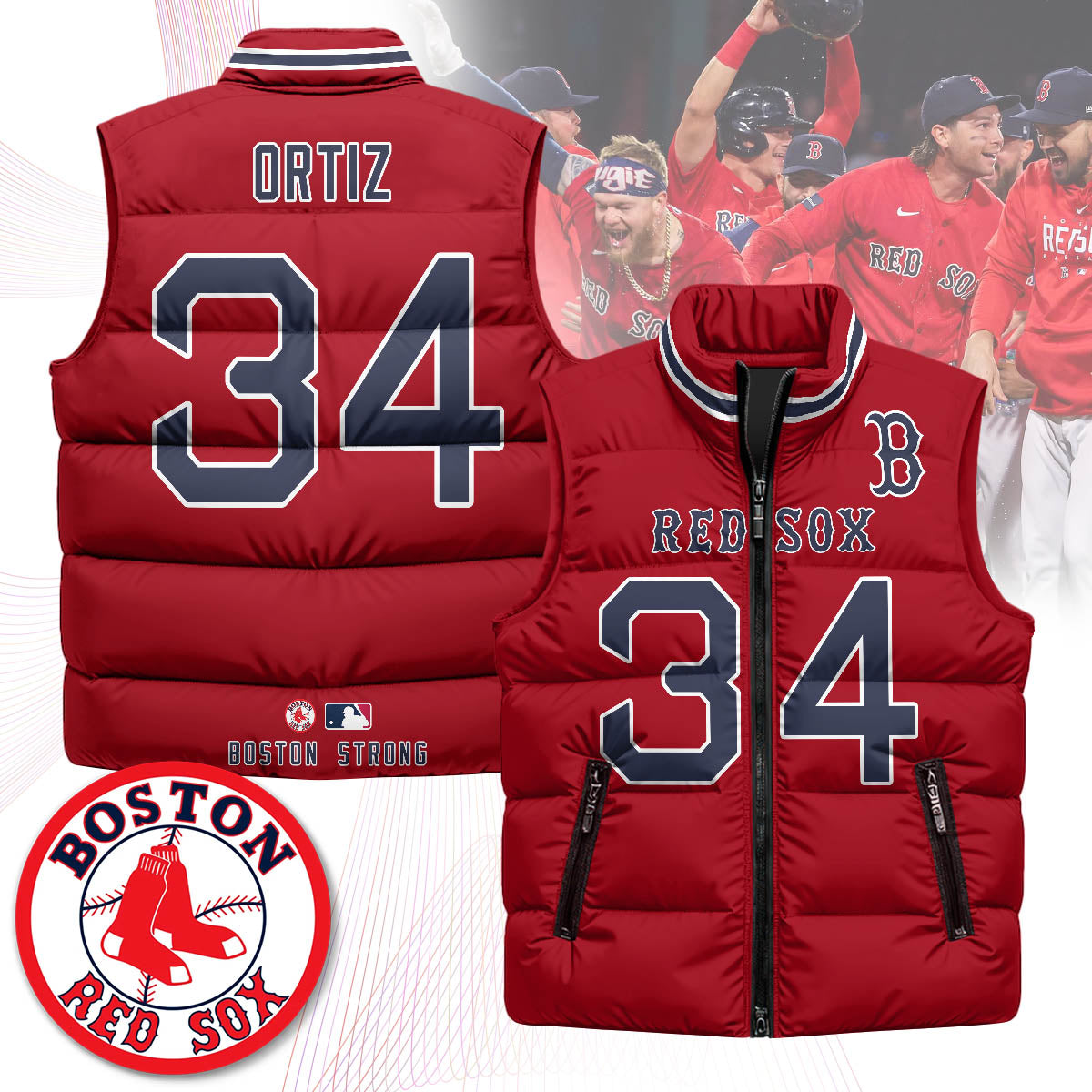 Boston Red Sox Unisex Puffer Vest