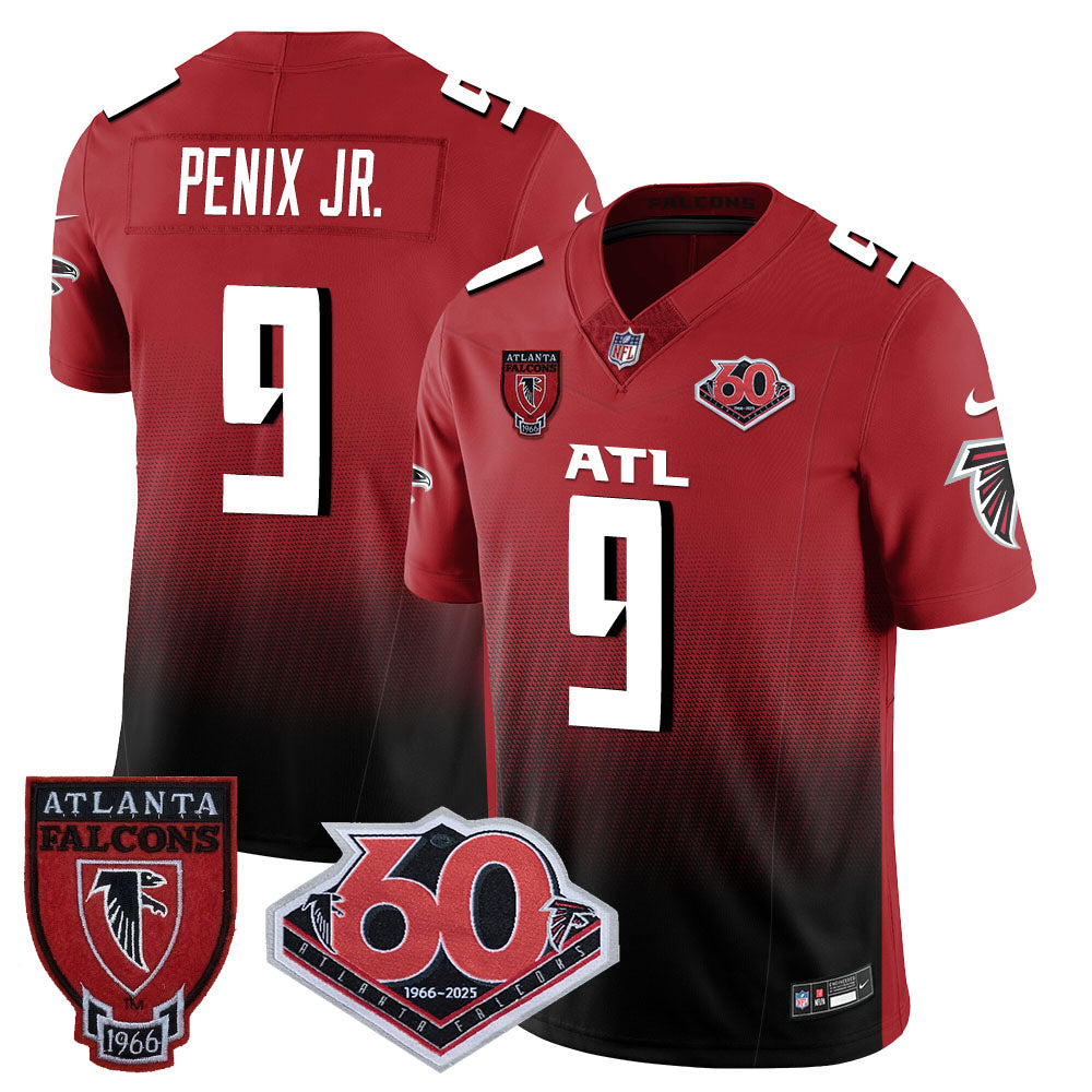 Atlanta Falcons 60th Season Vapor Limited Jersey - All Stitched