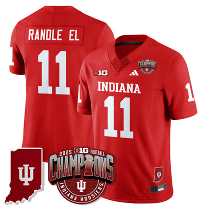 Indiana Hoosiers Vapor Limited Football Jersey - Big 10 Champions - All Stitched