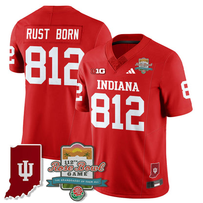 Indiana Hoosiers Vapor Limited Football Jersey - Rose Bowl 112th - All Stitched