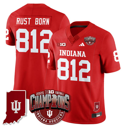 Indiana Hoosiers Vapor Limited Football Jersey - Big 10 Champions - All Stitched