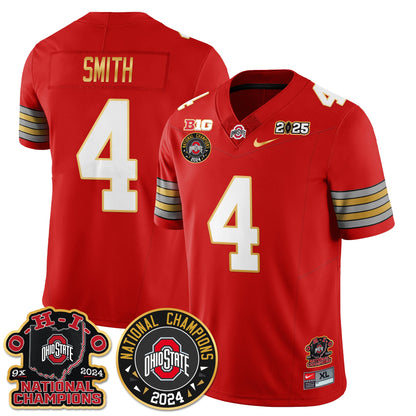 Ohio State Buckeyes 'Heritage Stripe' 2025 CFP Patch - National Champions Jersey N5 - All Stitched