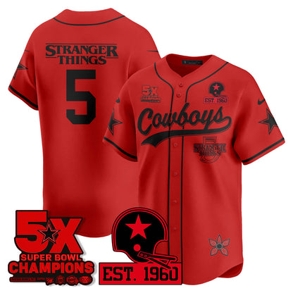 DAL Stranger Things Vapor Limited Baseball Jersey - All Stitched
