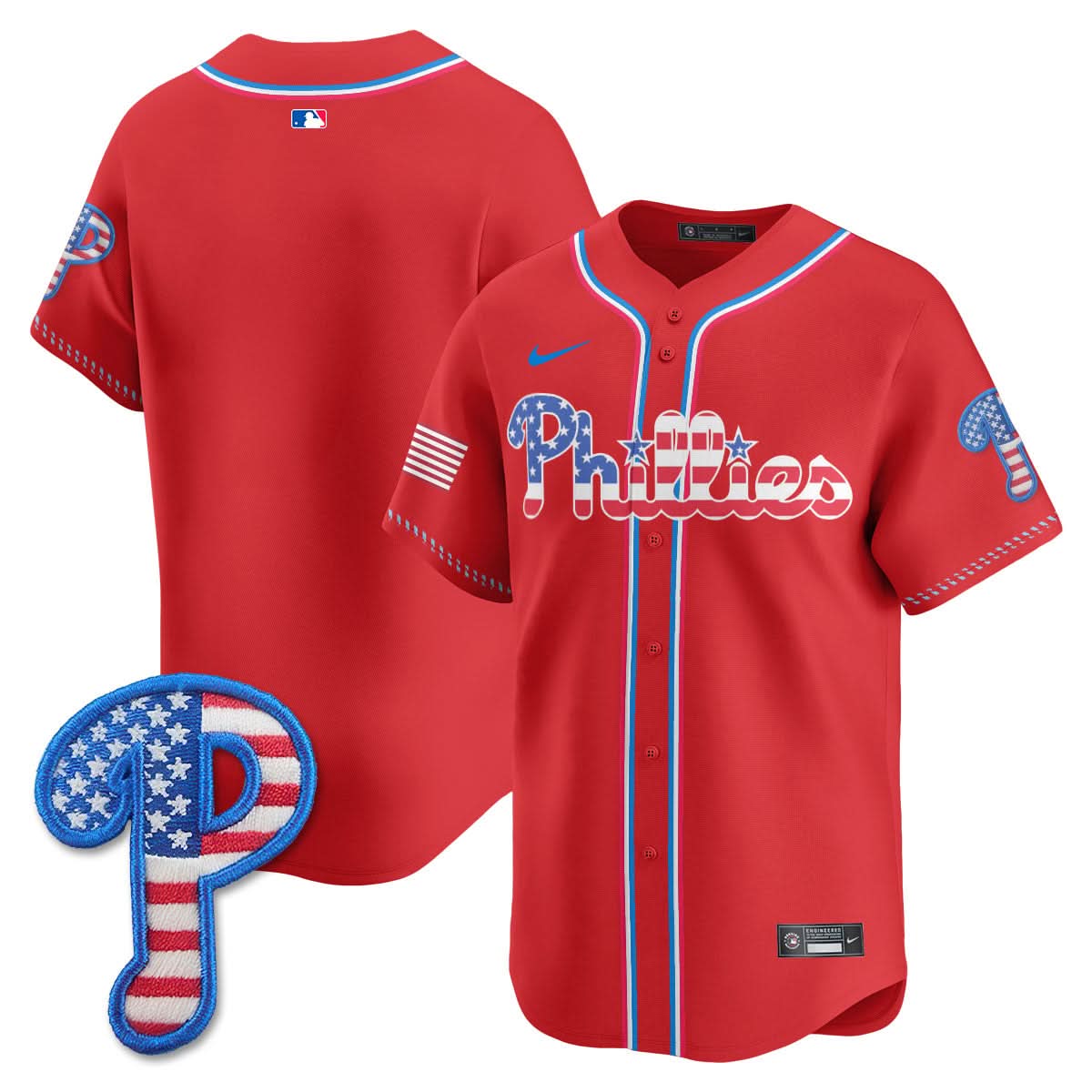 Philadelphia Phillies 2025 Fourth of July Jersey - All Stitched