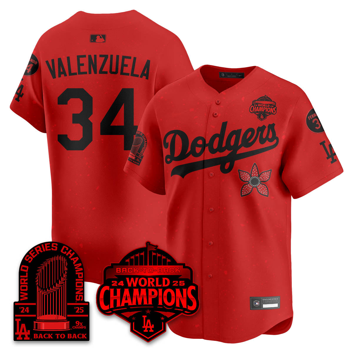 LAD 2025 Champions x Stranger Things x 9x Champs Vapor Premier Jersey - All Stitched