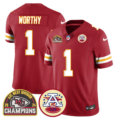 Chiefs 2024 AFC West Champs Jersey - All Stitched