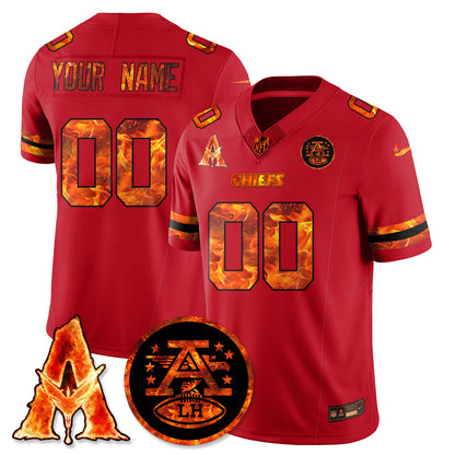 Custom KC x Avatar 3 Fire and Ash Jersey - Stitched
