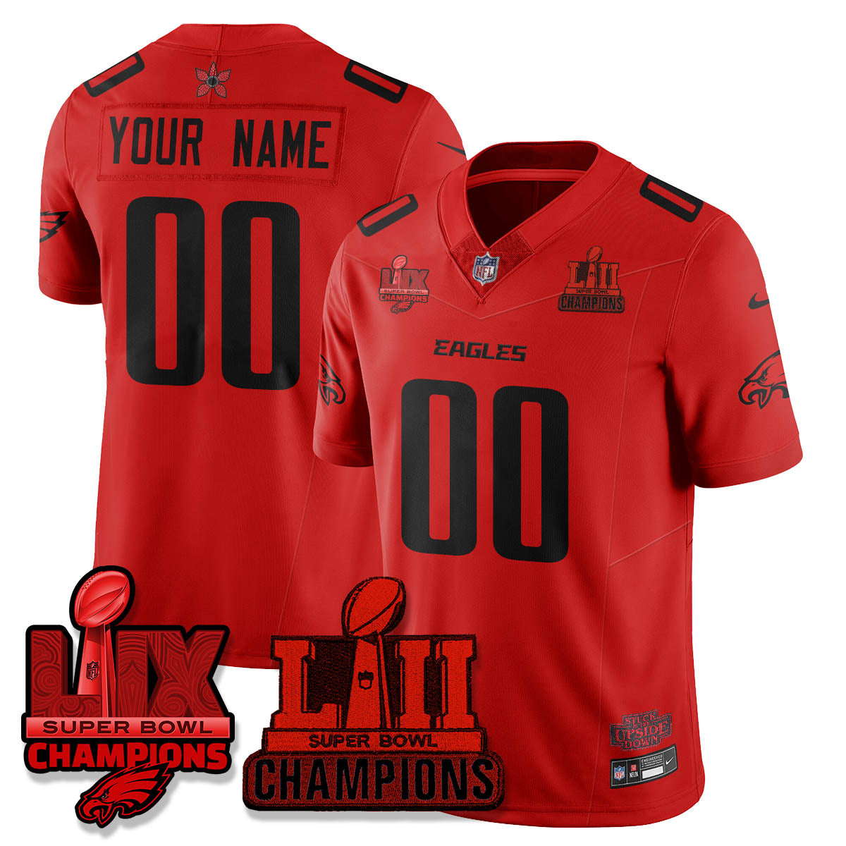 Custom PHI Stranger Things Vapor Limited Jersey - All Stitched