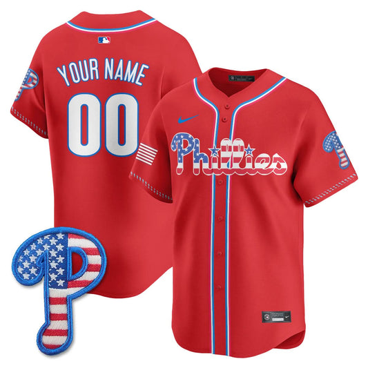 Philadelphia Phillies 2025 Fourth of July Custom Jersey - All Stitched
