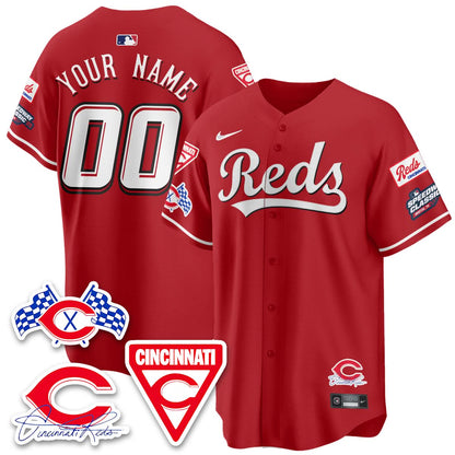 Cincinnati Reds 2025 Speedway Limited Custom Jersey - All Stitched