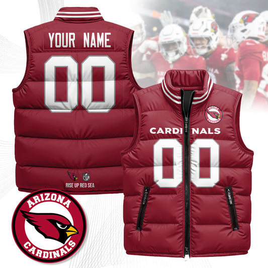 Personalized Arizona Cardinals Unisex Puffer Vest