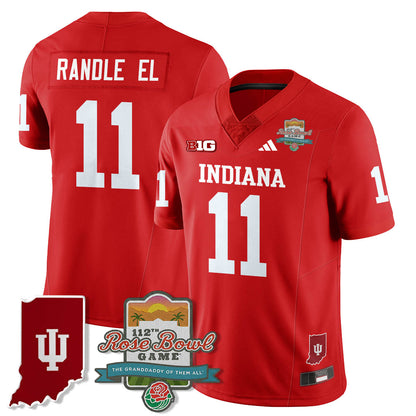 Indiana Hoosiers Vapor Limited Football Jersey - Rose Bowl 112th - All Stitched