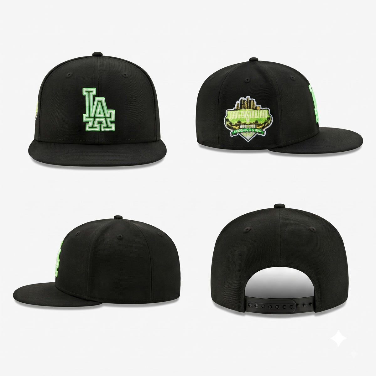 LAD 40th Anniversary Stadium Neon Shadow Snapback Cap - Embroidered