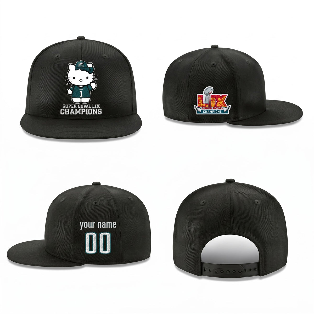 PHI x Meow KT Personalized Snapback Cap - Printed