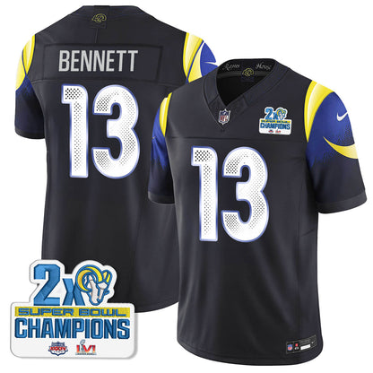 LAR 2-Time Champions Patch Vapor Limited Jersey - All Stitched
