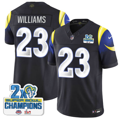 LAR 2-Time Champions Patch Vapor Limited Jersey - All Stitched