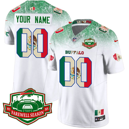 BUF Mexico Vapor Limited Custom Jersey - All Stitched