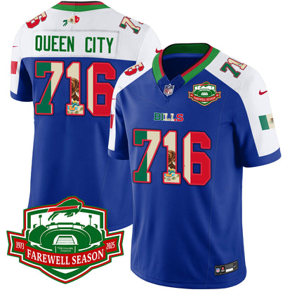BUF Mexico Vapor Limited Jersey - All Stitched
