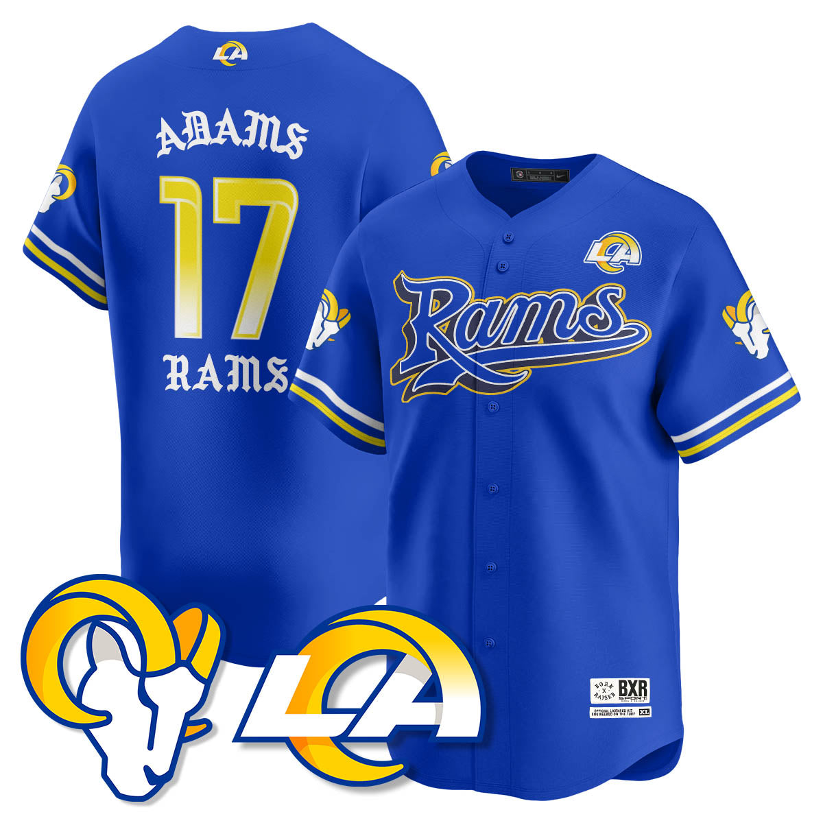 LAR Born x Raised Baseball Jersey - All Stitched