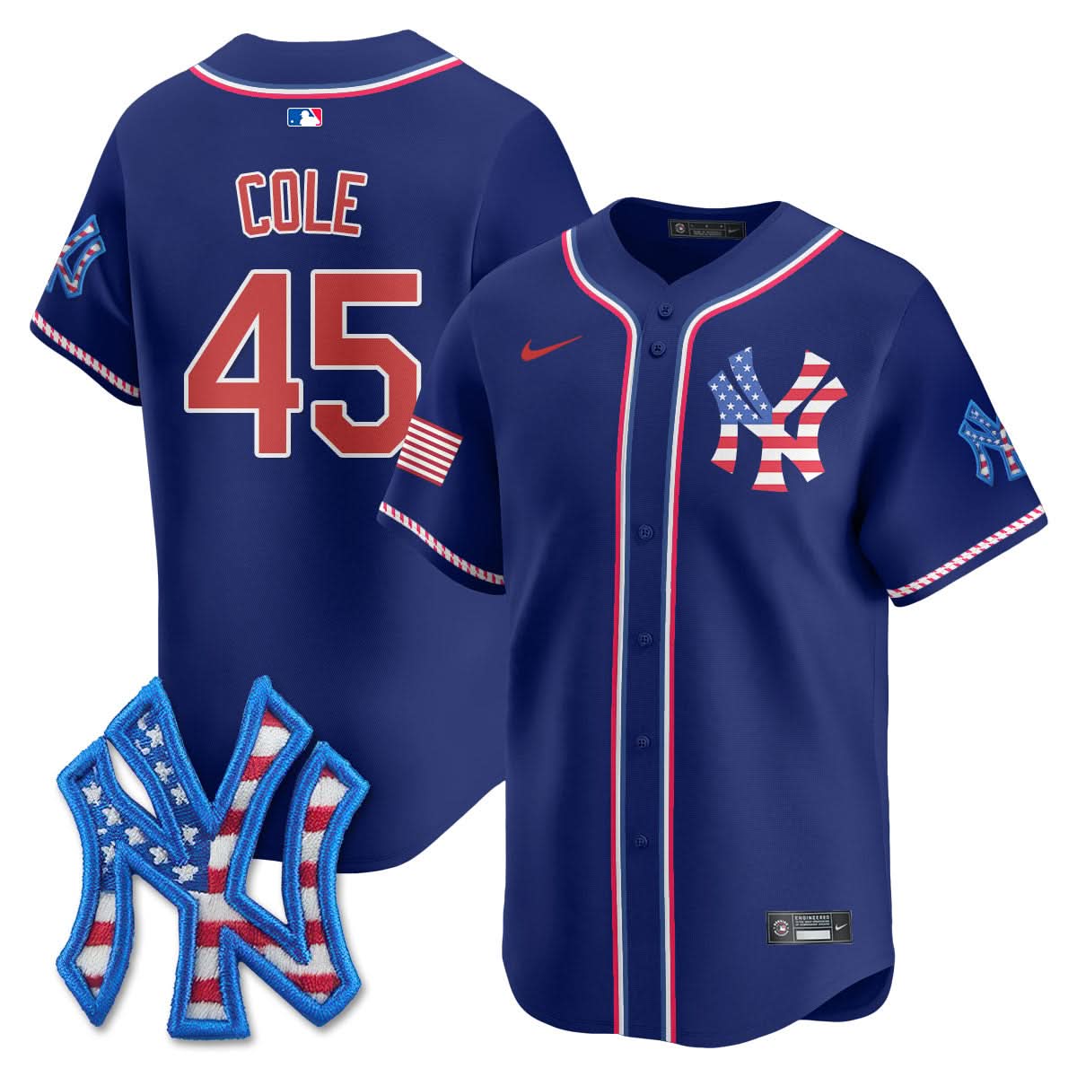 New York Yankees 2025 Fourth of July Jersey - All Stitched