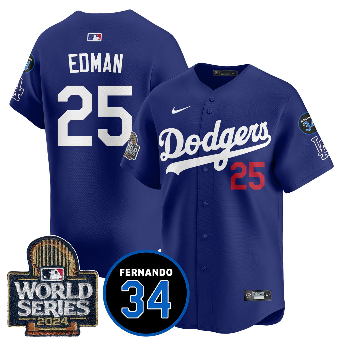 Dodgers Fernando Valenzuela Memorial Jersey - All Stitched