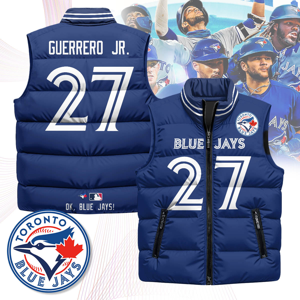 Toronto Blue Jays Unisex Puffer Vest