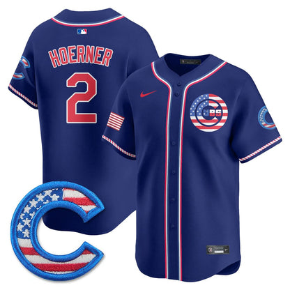 Chicago Cubs 2025 Fourth of July Jersey - All Stitched