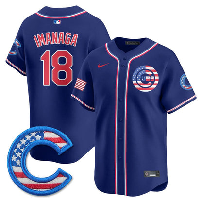 Chicago Cubs 2025 Fourth of July Jersey - All Stitched