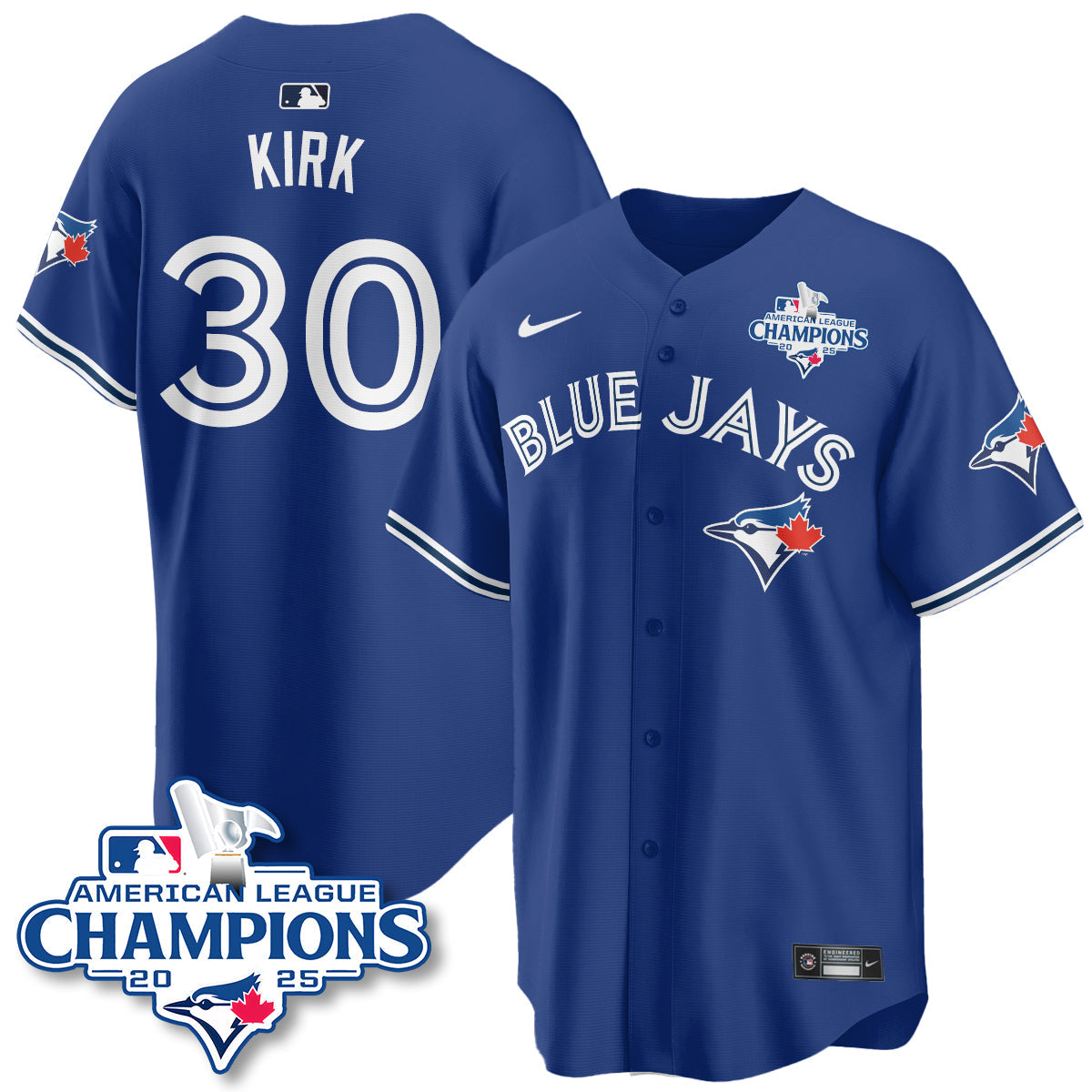 TOR 2025 American League Champions Jersey - All Stitched