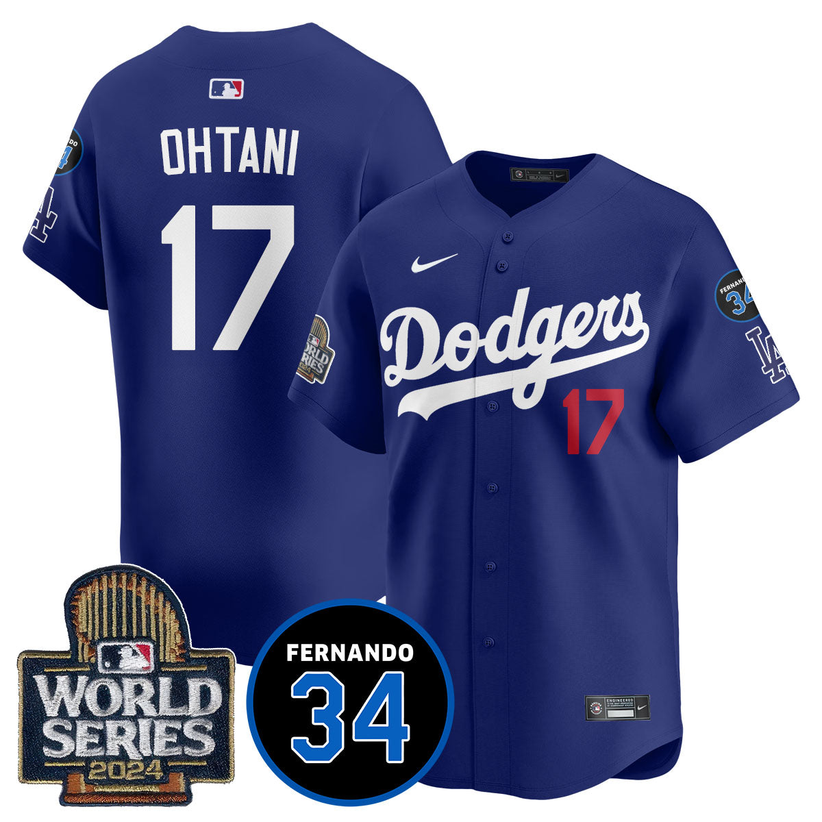 Dodgers Fernando Valenzuela Memorial Jersey - All Stitched