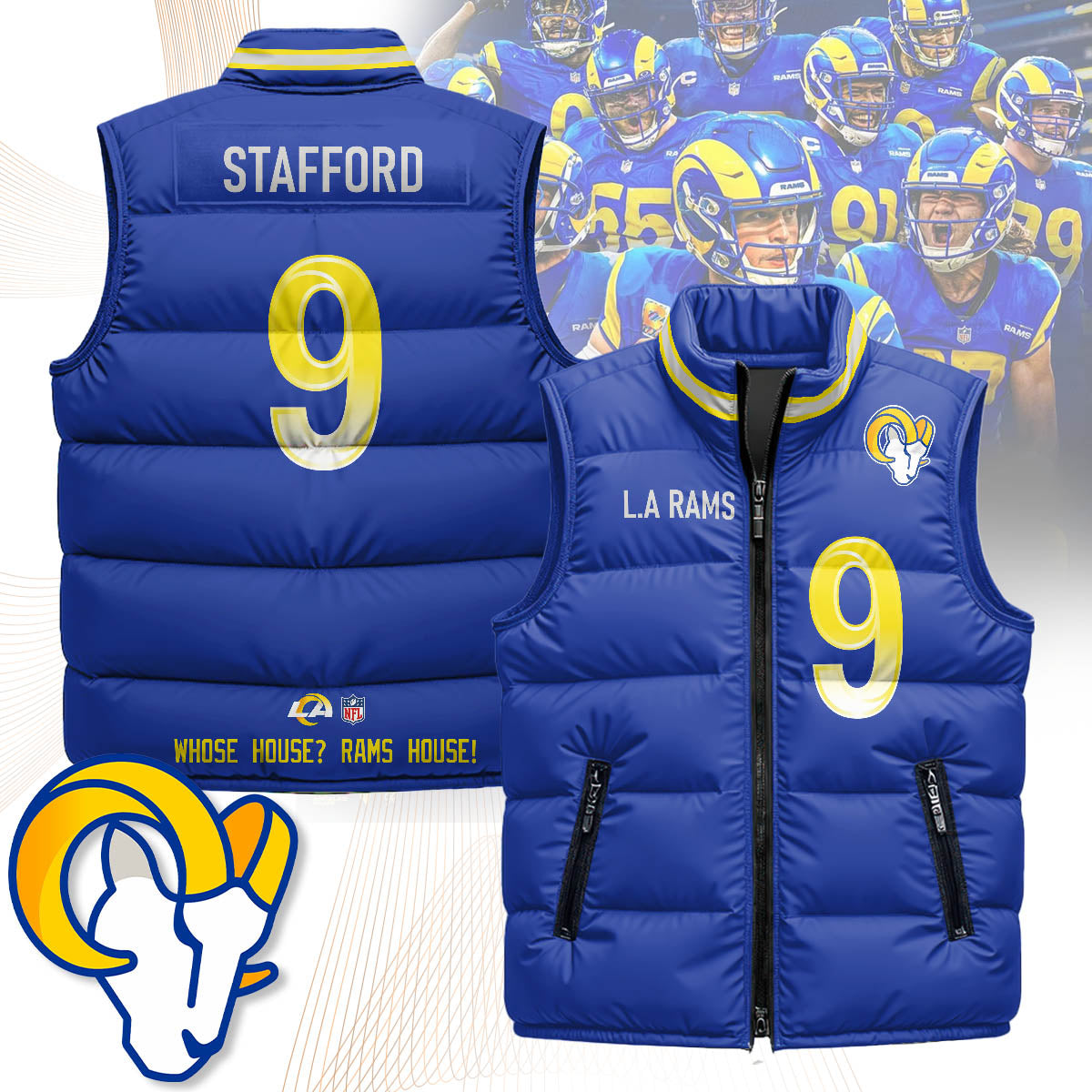 Los Angeles Rams Unisex Puffer Vest