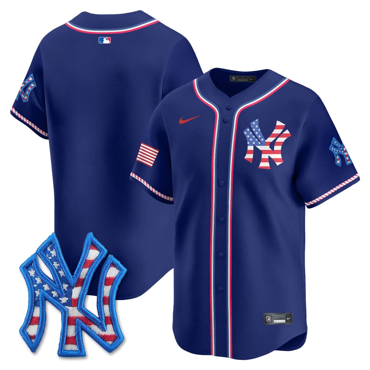 New York Yankees 2025 Fourth of July Jersey - All Stitched