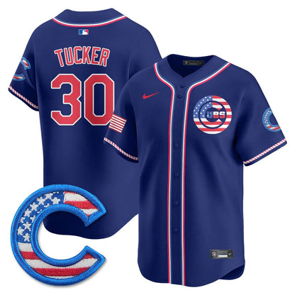 Chicago Cubs 2025 Fourth of July Jersey - All Stitched