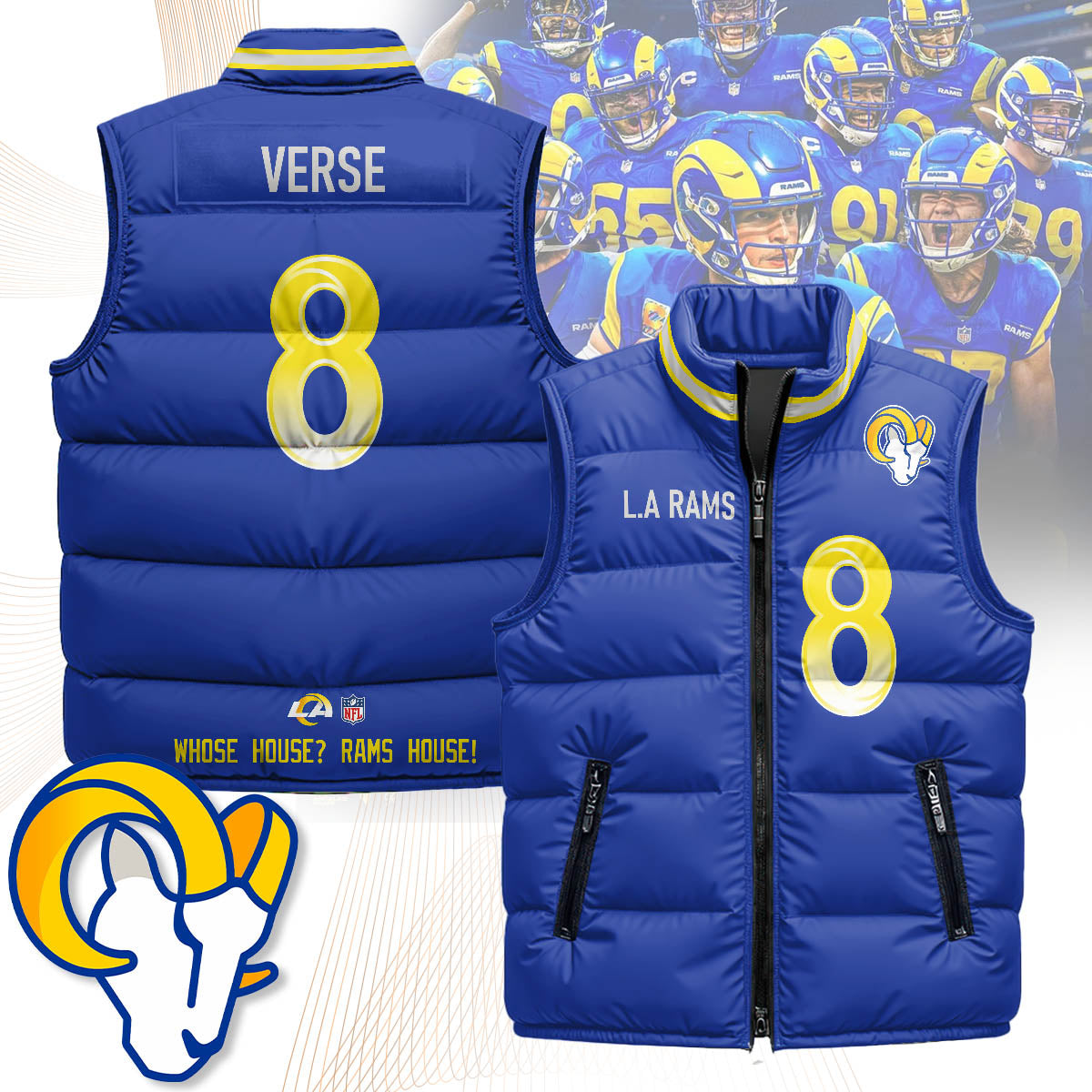 Los Angeles Rams Unisex Puffer Vest