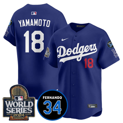 Dodgers Fernando Valenzuela Memorial Jersey - All Stitched