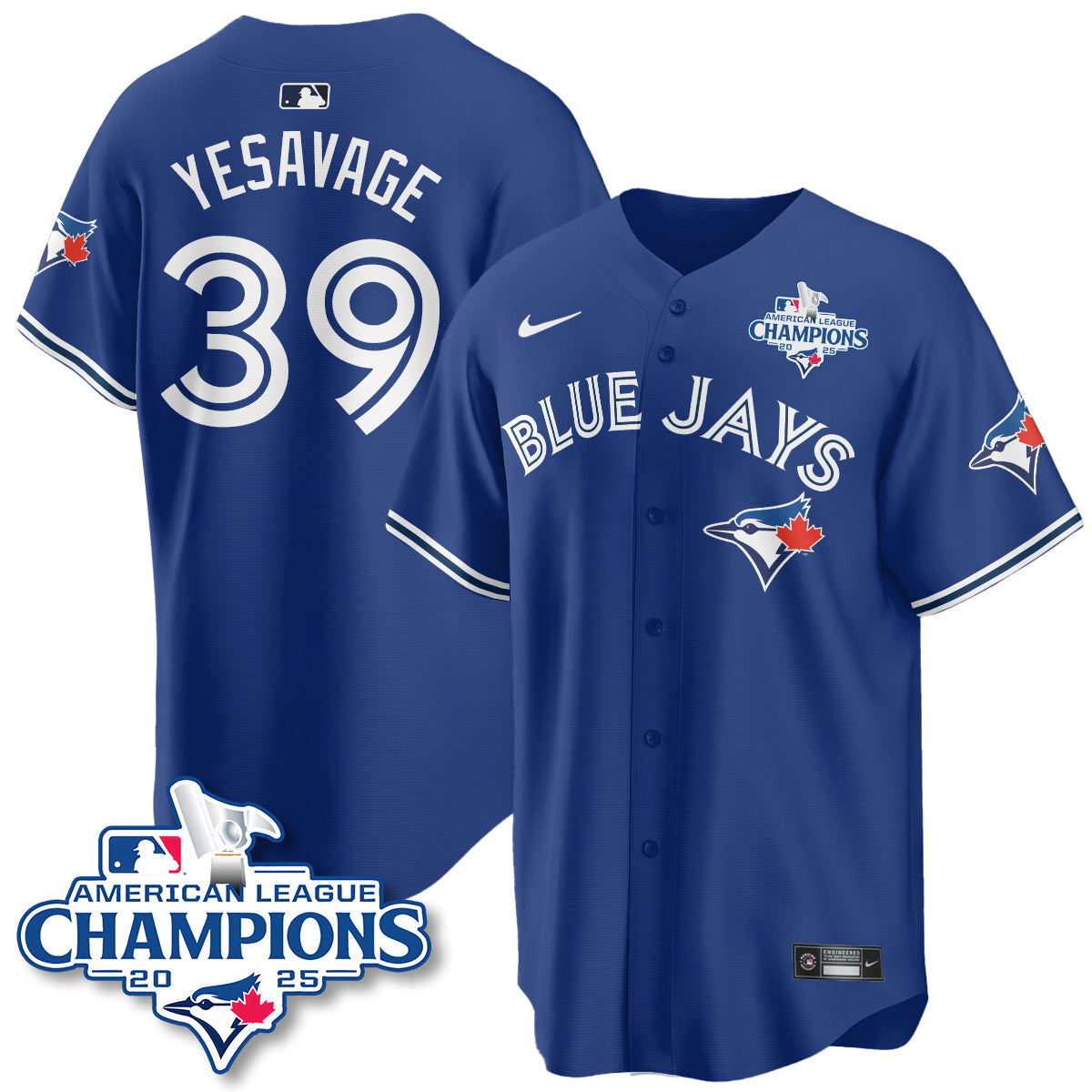 TOR 2025 American League Champions Jersey - All Stitched