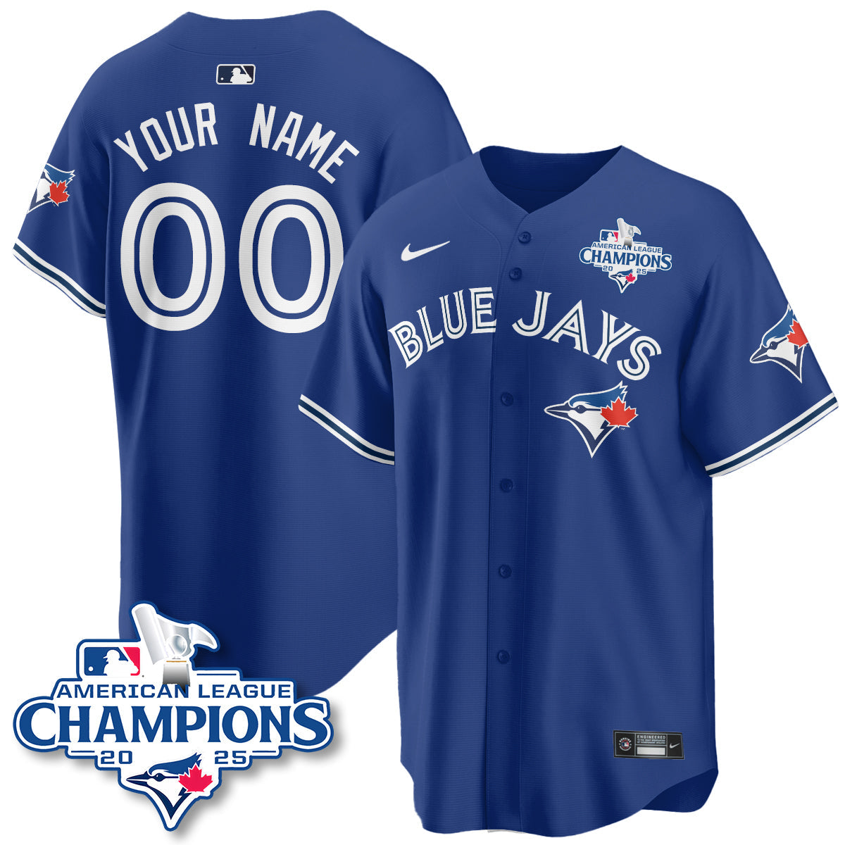TOR 2025 American League Champions Custom Jersey - All Stitched