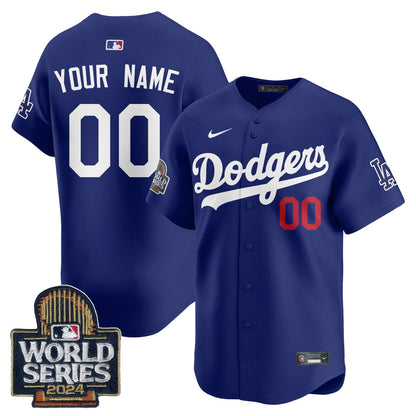 Los Angeles Dodgers World Series 2024 Custom Jersey - All Stitched