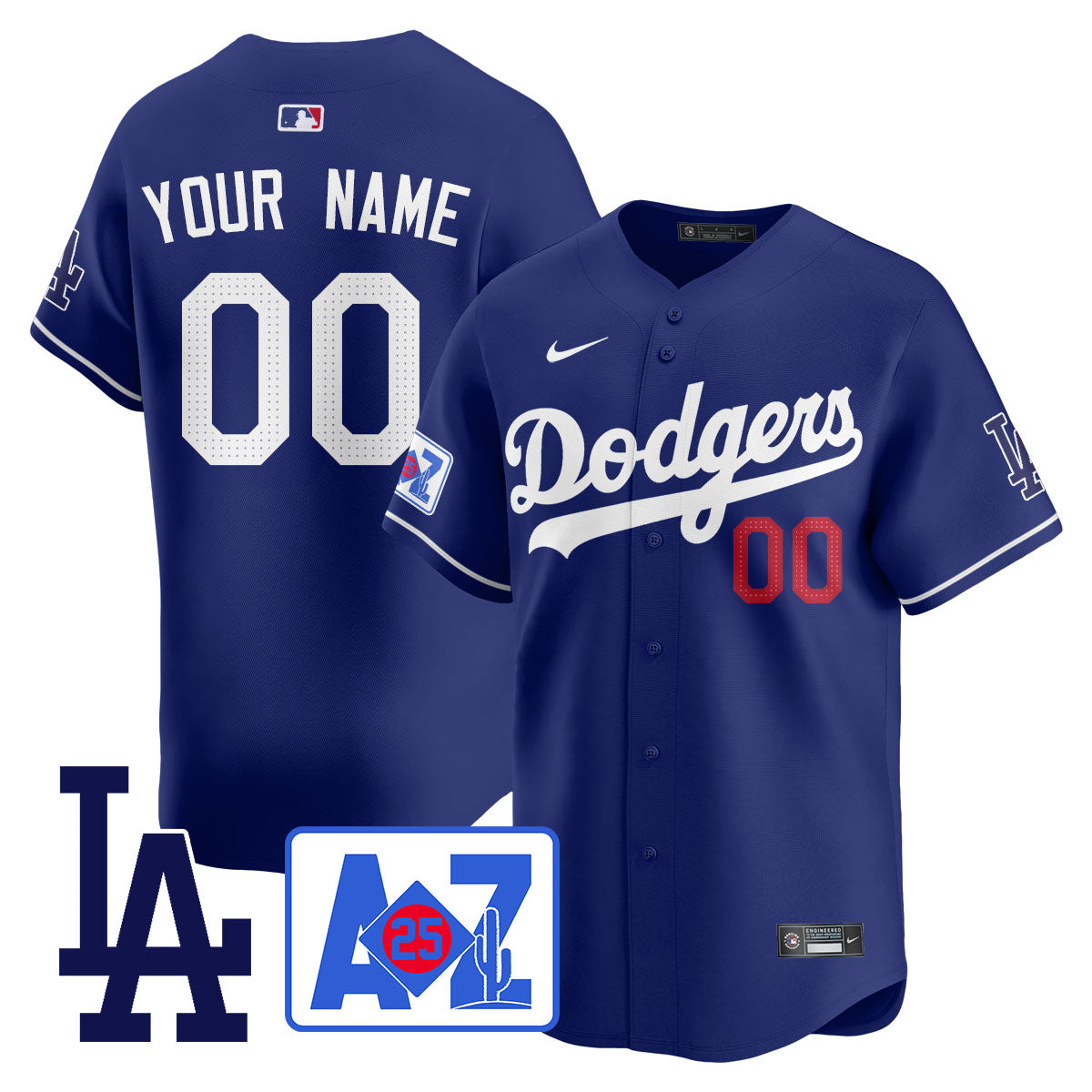 Los Angeles Dodgers 2025 Spring Training Custom Jersey - All Stitched