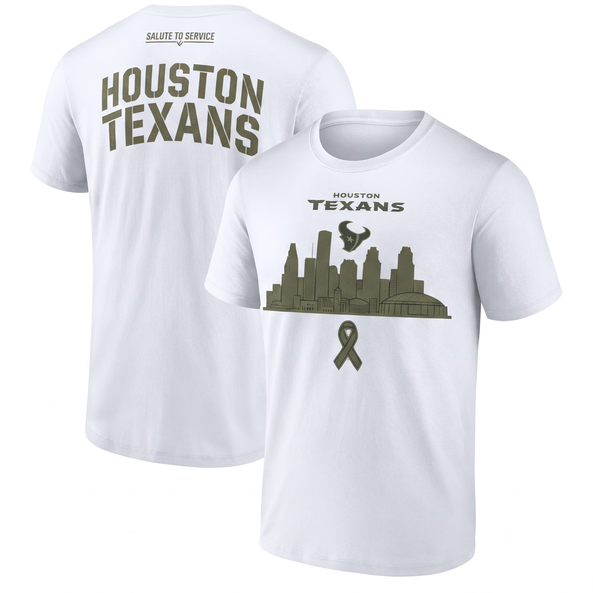 HOU x Salute To Service 2026 Edition Two Sides T-Shirt - Printed V2