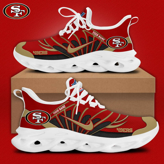 San Francisco 49ers Customized Premium Max Soul Shoes