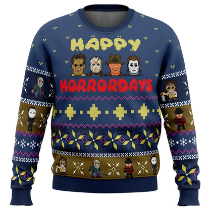 Happy Horrordays Edition Ugly Sweater - Printed